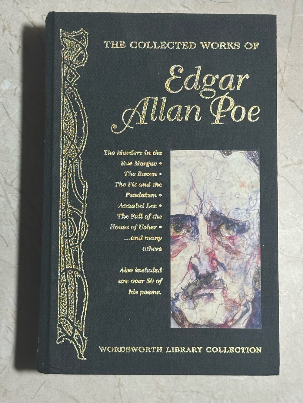 The Complete Works of Edgar Allan Poe cloth hardback foil lettering Wordsworth